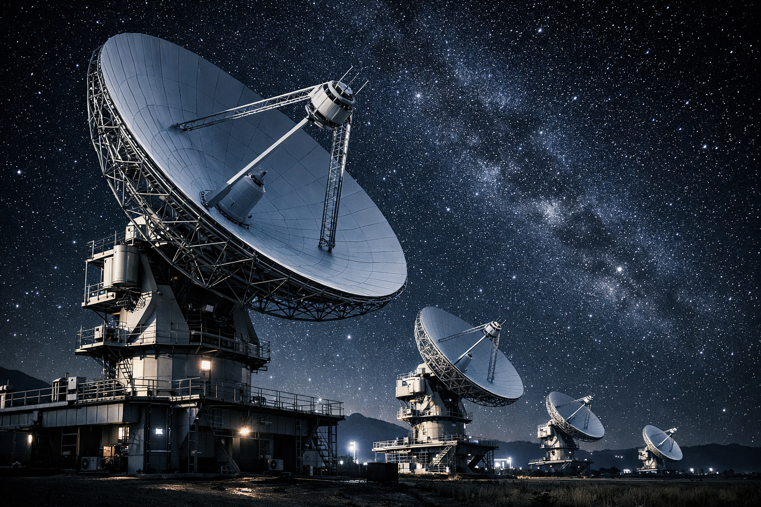 Satellite dish and microwave infrastructure