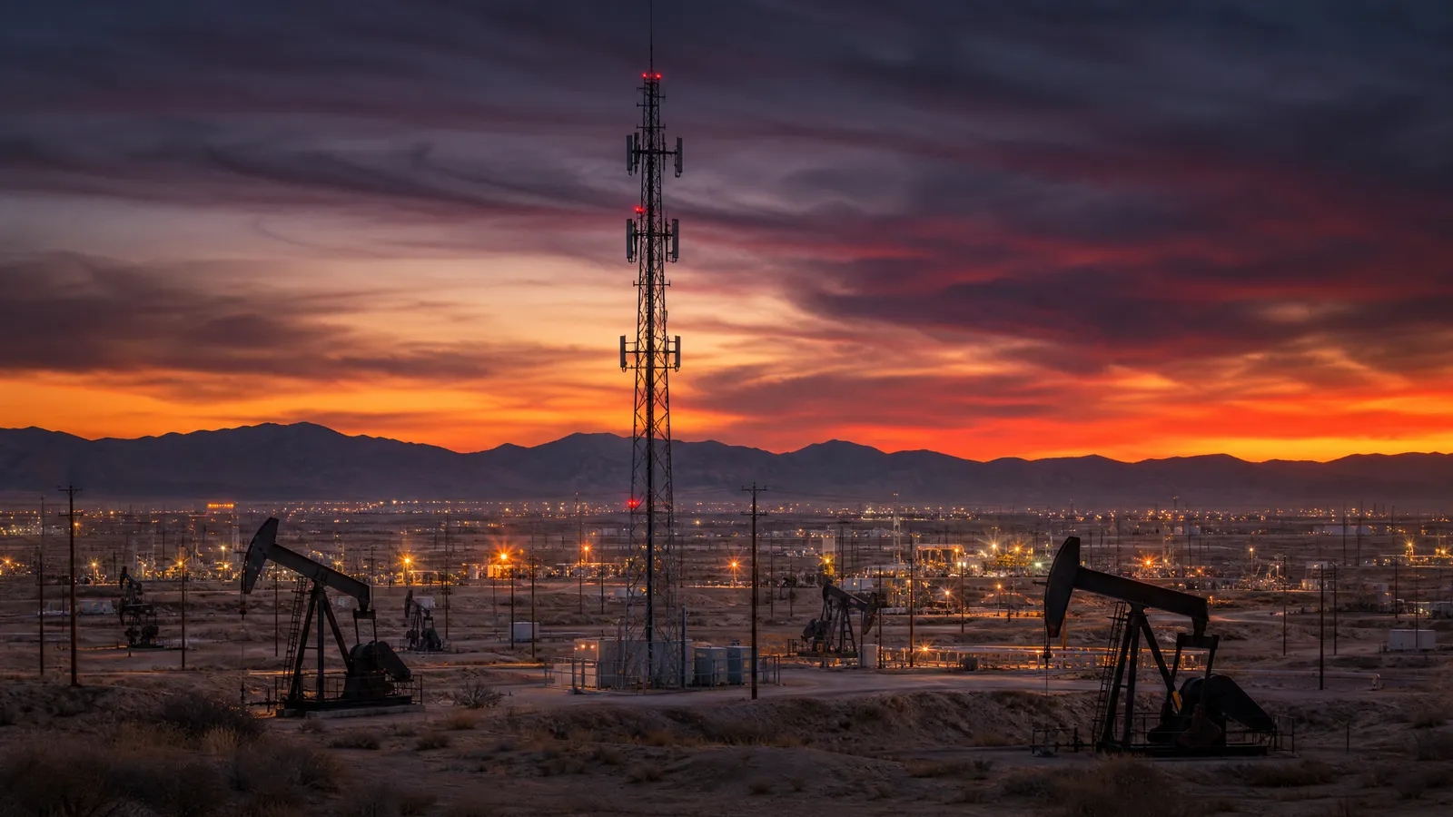Oil field telecommunications